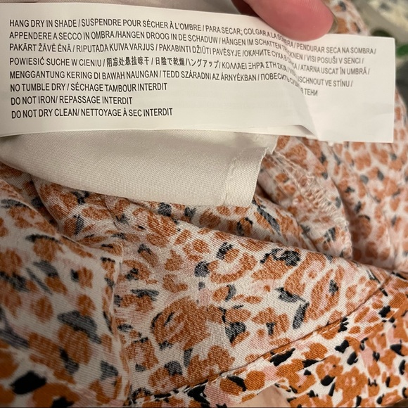 MINKPINK Nevaeh Mini Dress in Orange, Pink, White and Black Print Size Large - Picture 12 of 15